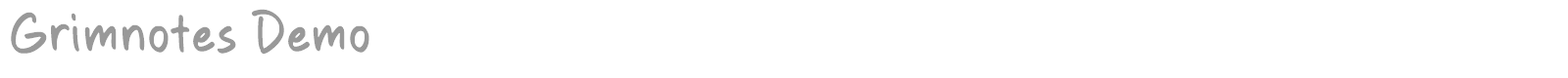 Grimnotes font preview